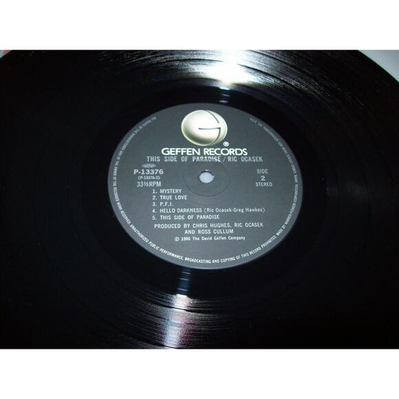 Ric Ocasek This Side Of Paradise Japan Vinyl Record Album NM 1986 New Wave - Picture 4 of 9